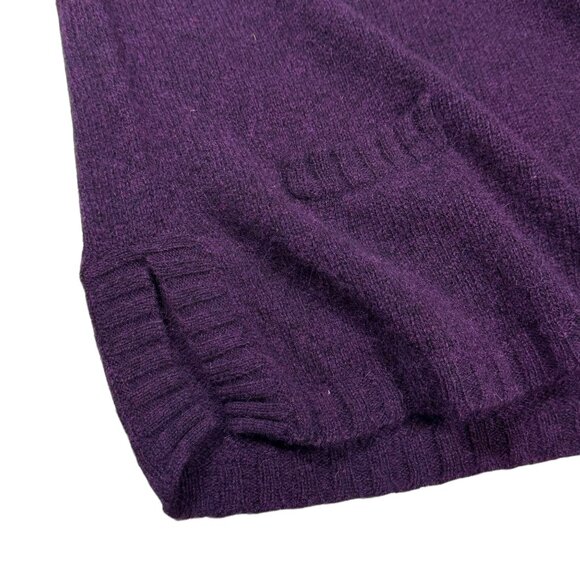 Vintage Designs & Co Lane Bryant 100% Wool Sweater SZ 22/24 Purple Boxy Cottage - Picture 6 of 13